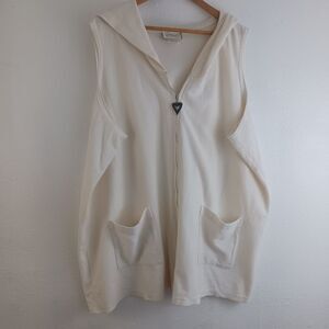 Capistrano essentuals sleeveless zip-up hoodie size 26/28W